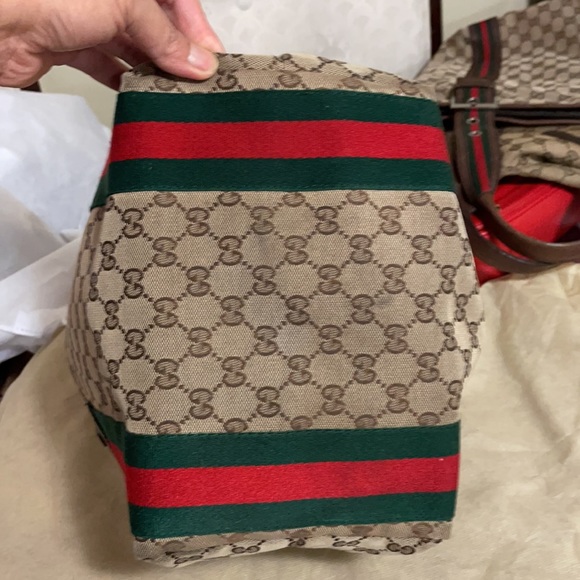 Authentic Gucci Mono Tote Canvas - Picture 5 of 16